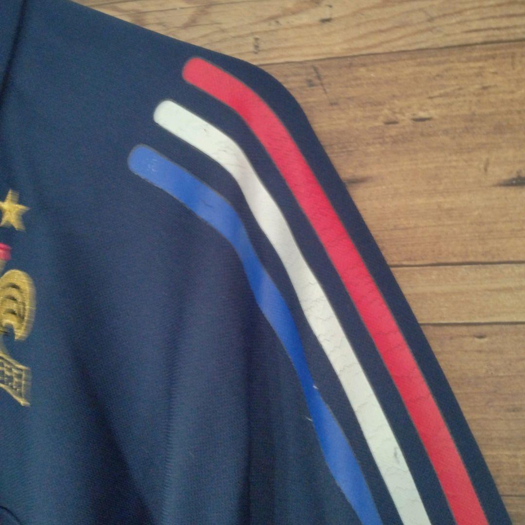 【希少】adidas　フランス代表　00s　刺繍ロゴ　ハーフジップトラックトップ