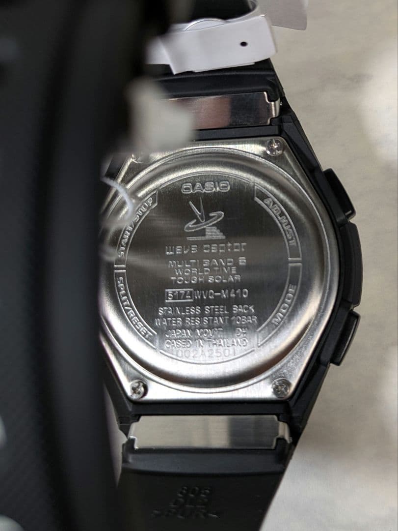 新品 CASIO WAVE CEPTOR ブラック 電波ソーラー