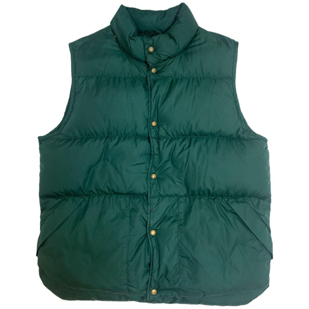L.L.Bean OUTDOORS VINTAGE 90s ダウンベスト L 緑