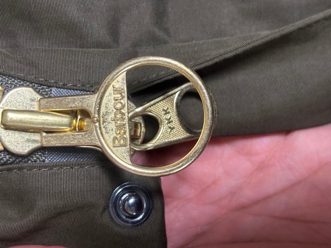 Barbour bedale オリーブ色 ノンオイル
