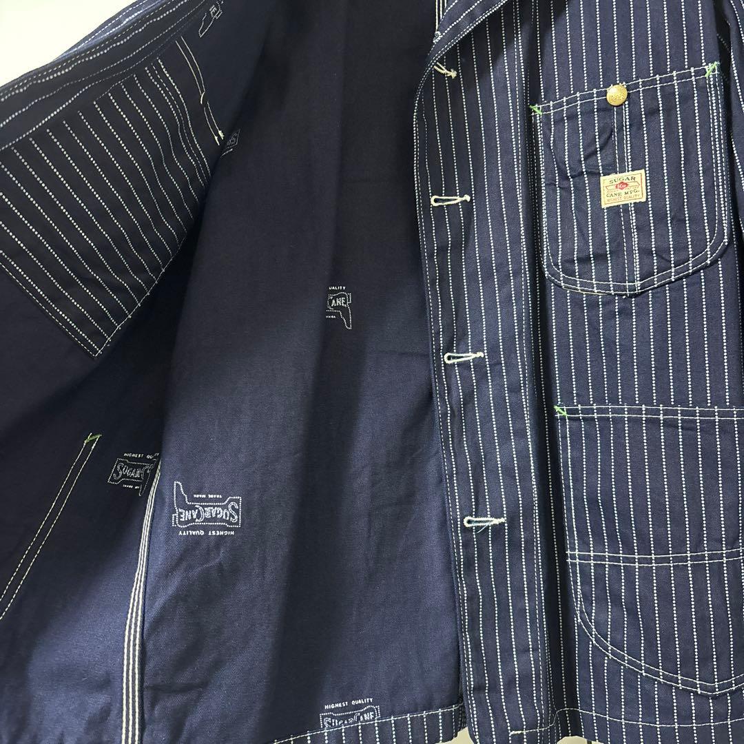 ⚠️値下げしました。SUGAR CANE ストライプデニムジャケット
