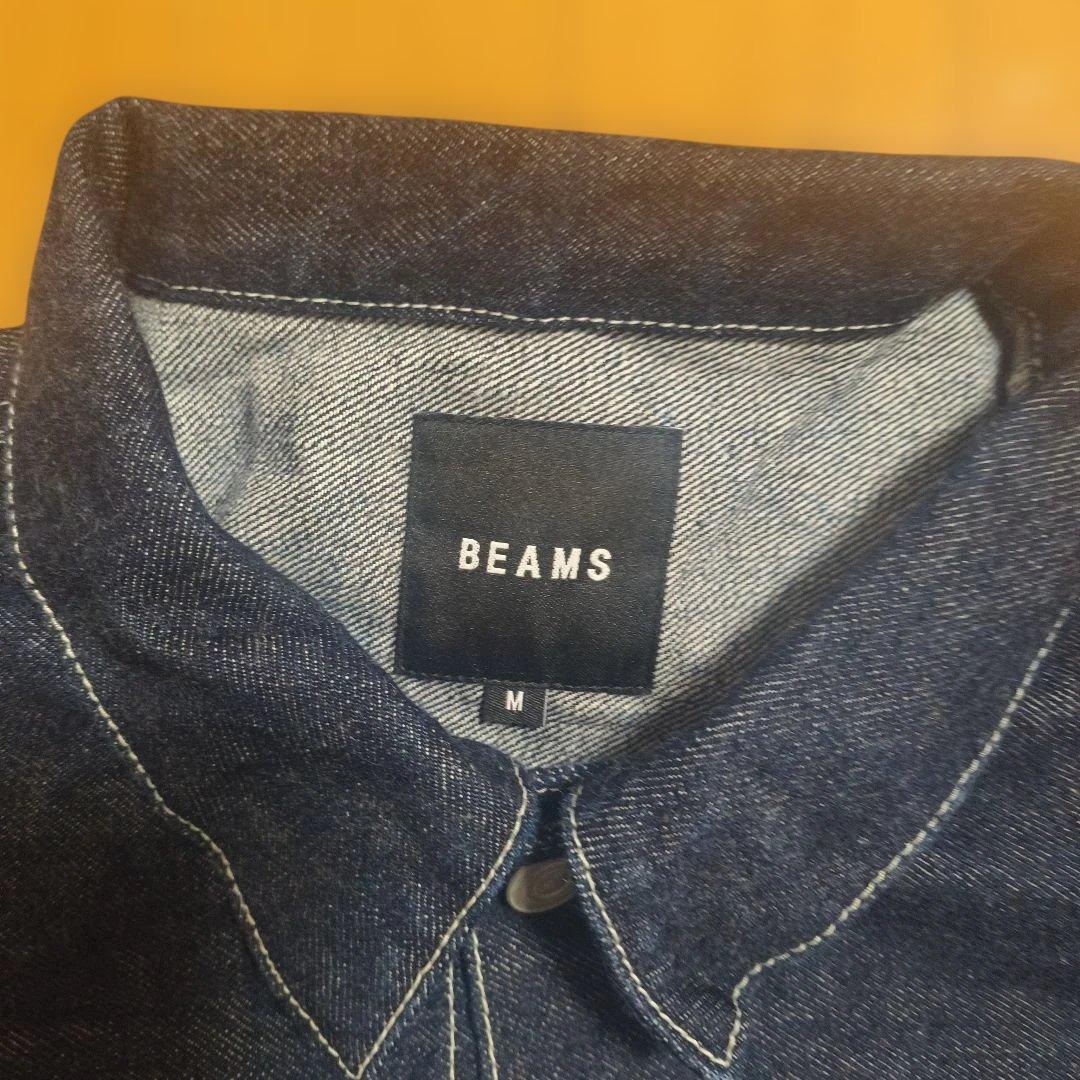 ビームスBEAMS濃紺 インディゴ ルーズ　デニムジャケット М