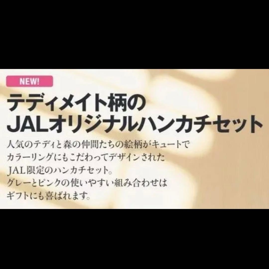 FEILER テディメイトスカイ 機内販売 JALコラボ ハンカチ