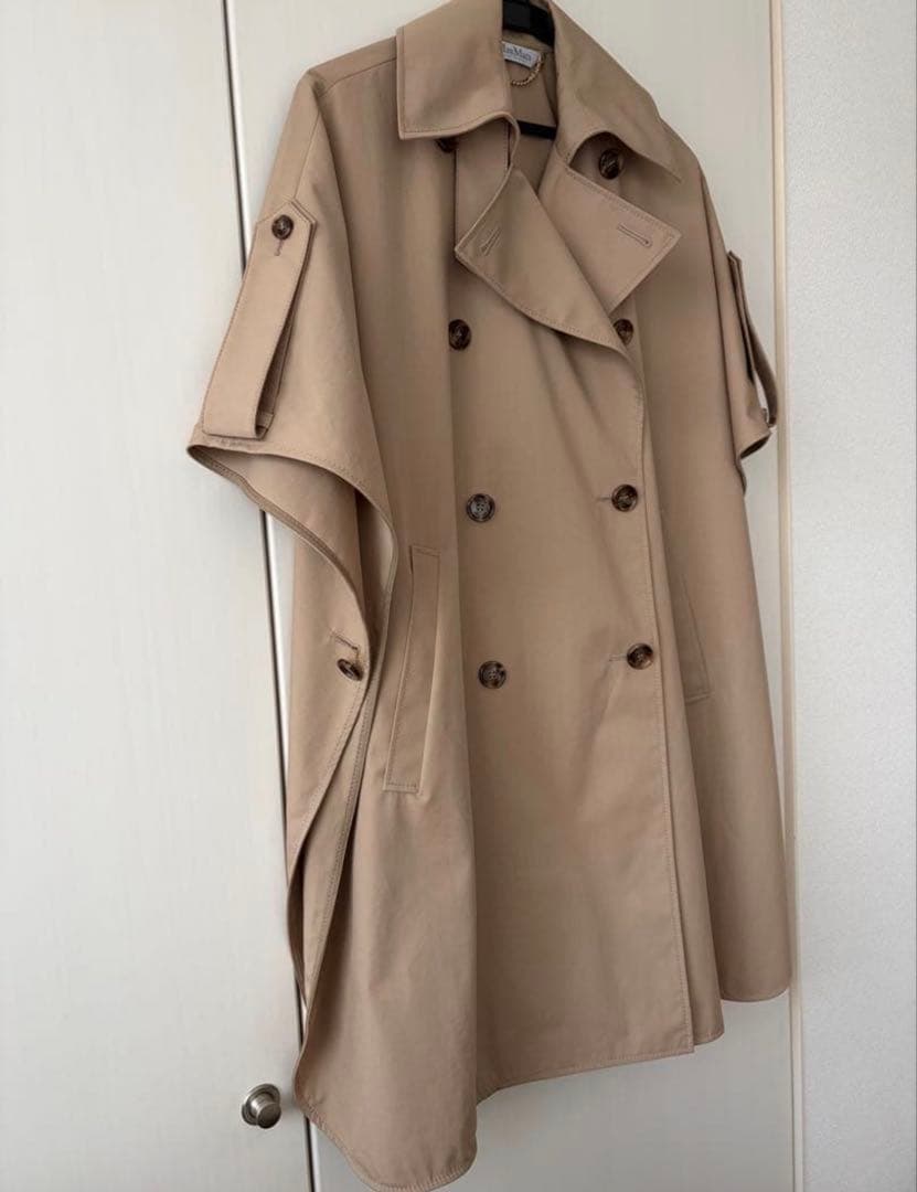 MaxMara 2025SSトレンチコート トレンチ ケープ ケープコート