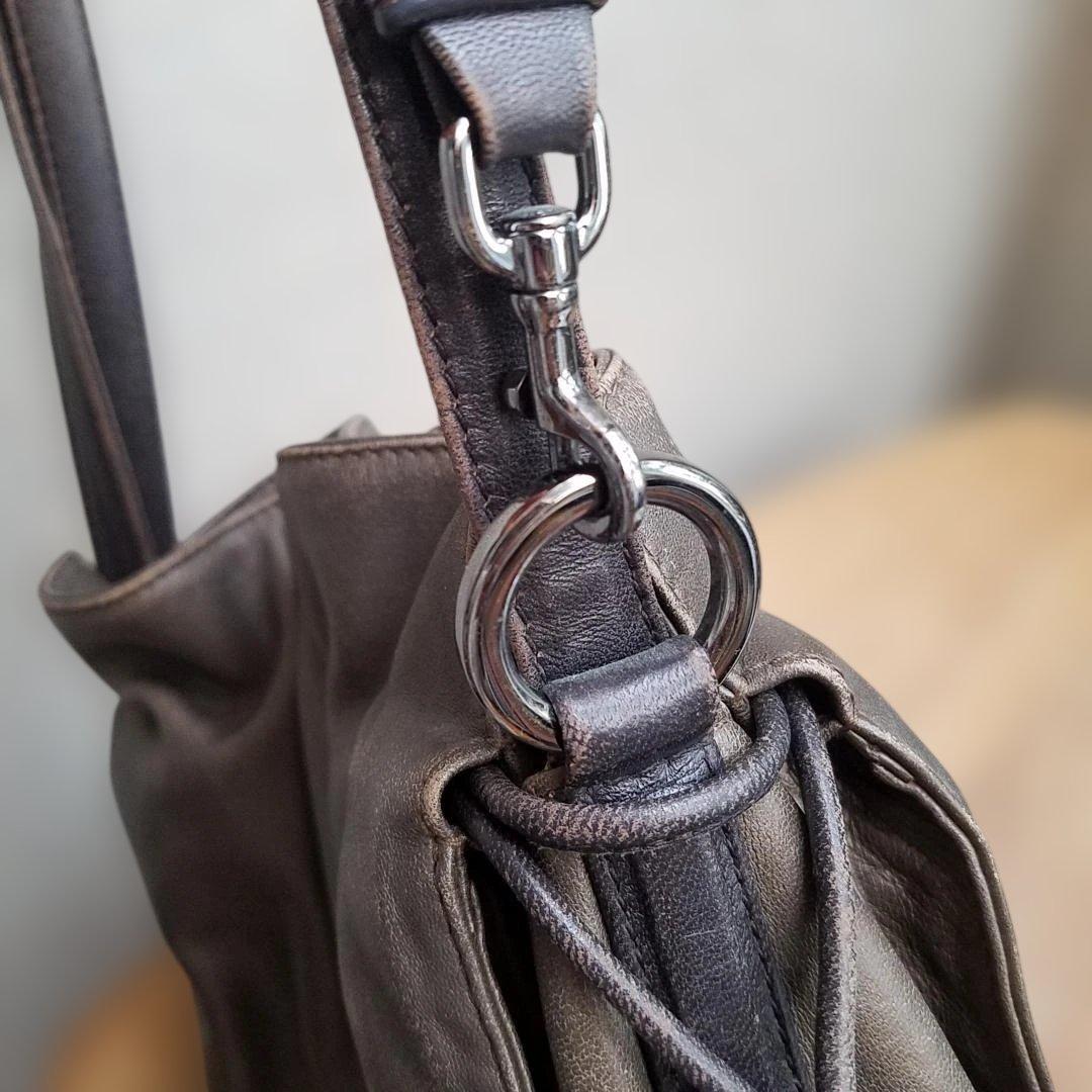 Loewe ブロンズ ブラウンフラメンコ ショルダーバッグ タッセル 巾着
