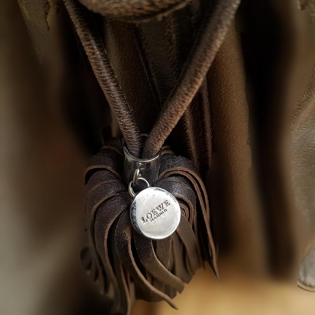 Loewe ブロンズ ブラウンフラメンコ ショルダーバッグ タッセル 巾着