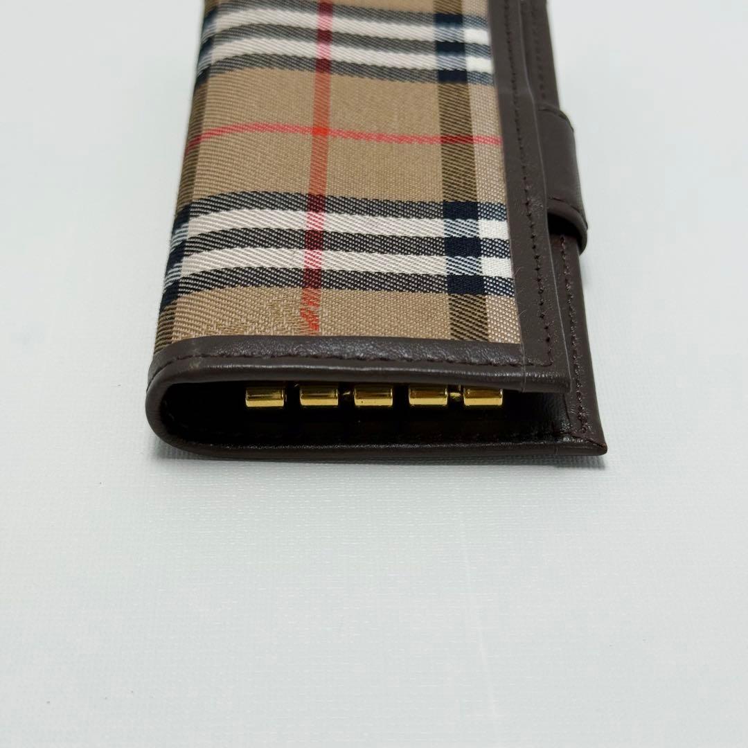 ✨極美品✨バーバリー ノバチェック キーケース キャンバス×レザー ユニセックス