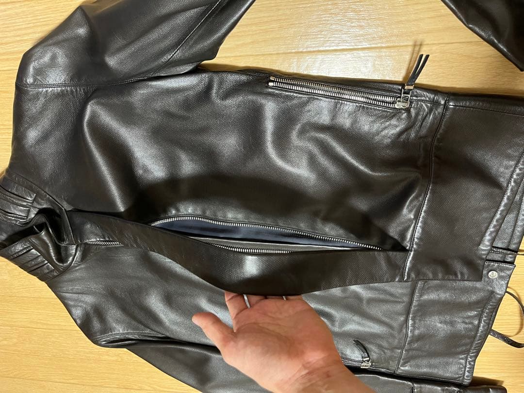 Dior homme エディ期レザーライダース黒 46 希少 ディオールオム