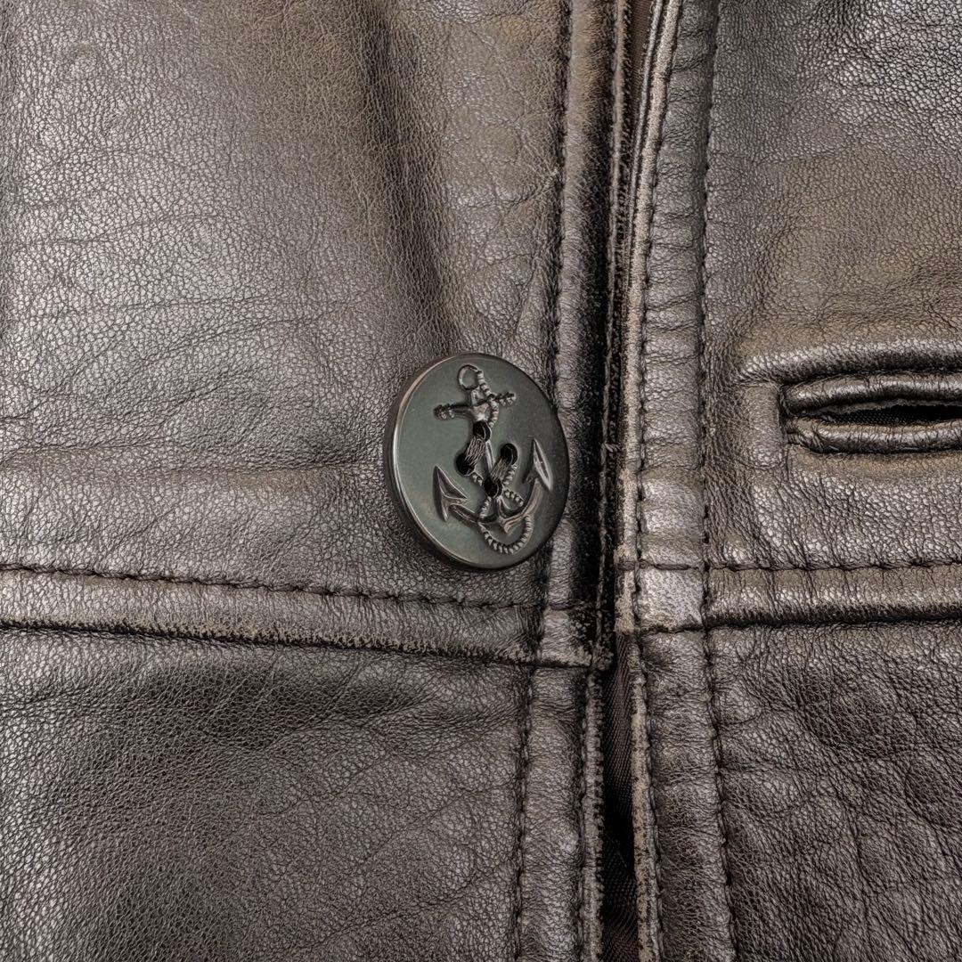【にく様】vintage 羊革 カーコート 黒 本革 レザージャケット