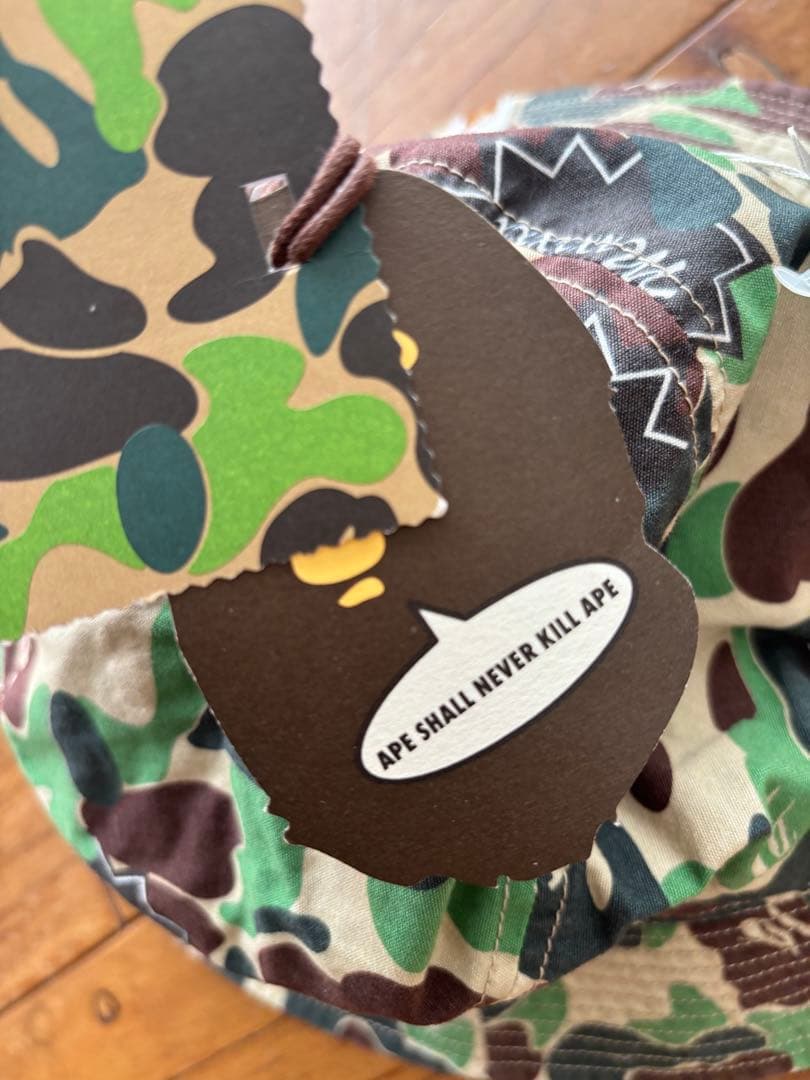 帽子 SAINT MICHAEL AP_BUCKET HAT ST APE CAMO