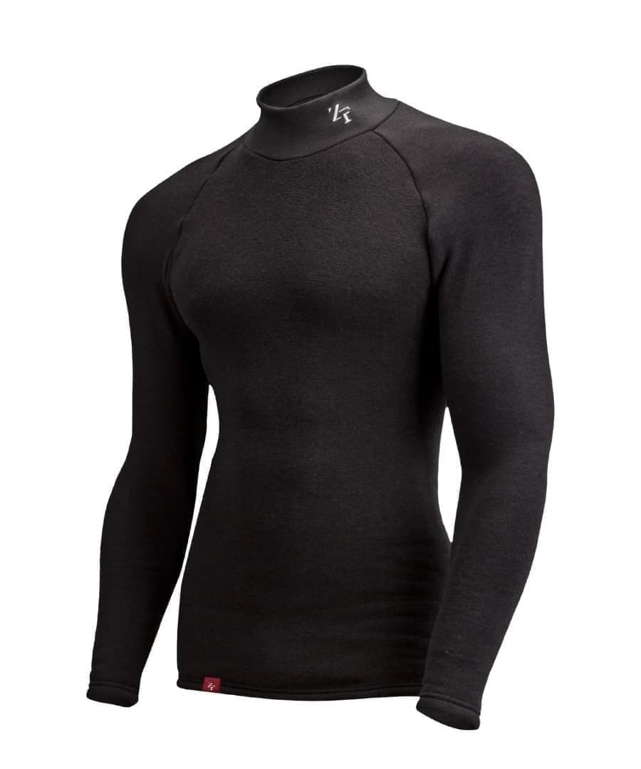 25モデル　ZEROFIT 速暖。HEATRUB モックネック M ブラック