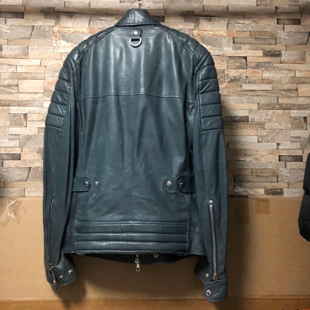 ね*じ様 J.LINDEBERG 羊革ライダースジャケット S