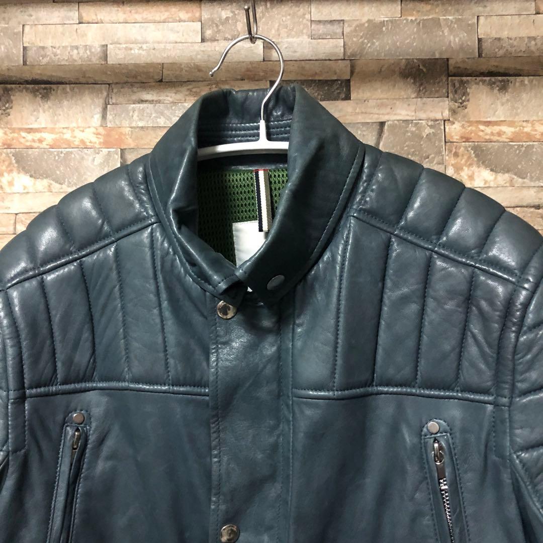 ね*じ様 J.LINDEBERG 羊革ライダースジャケット S