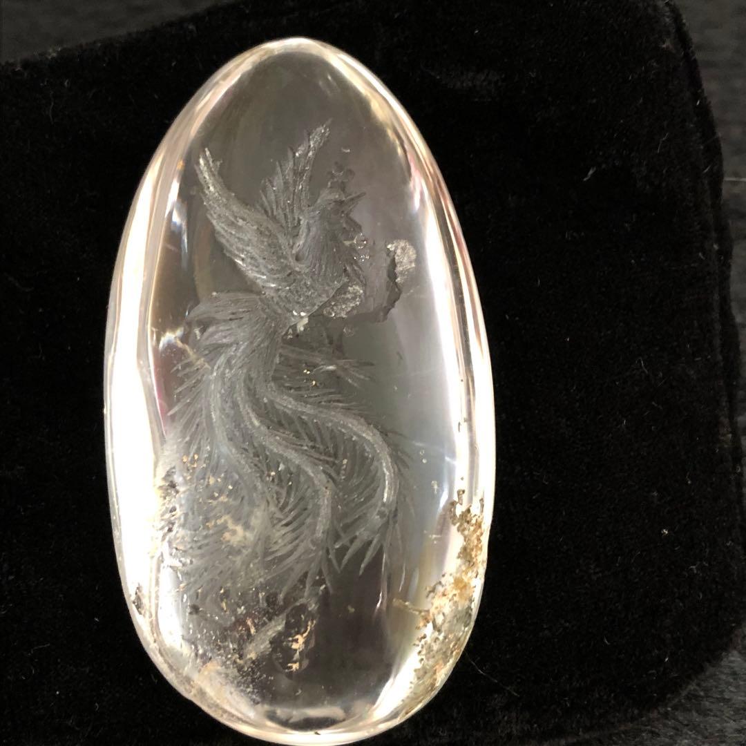 鳳凰　水晶　彫り　置物　⑦