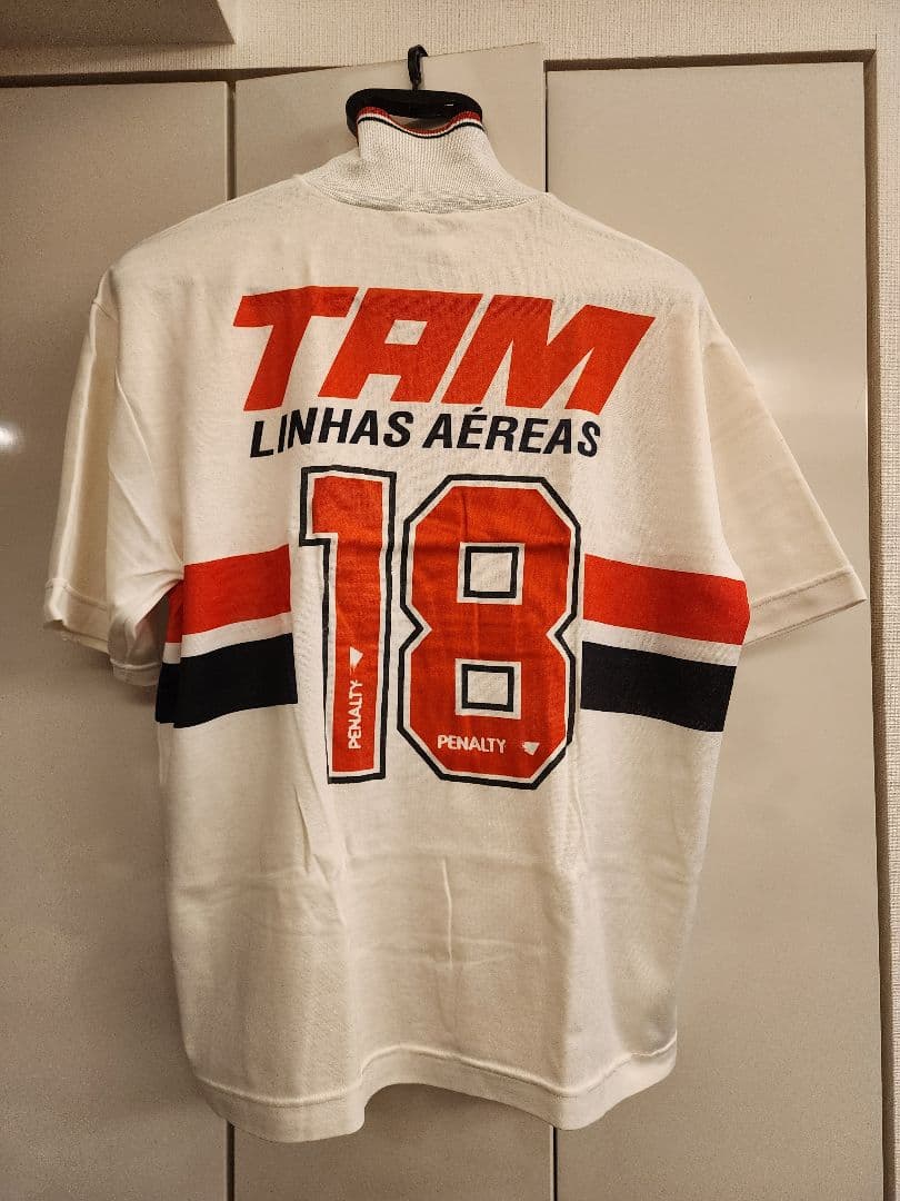 本物　サンパウロ SPFC ホワイトジャージ 背番号18 TAM