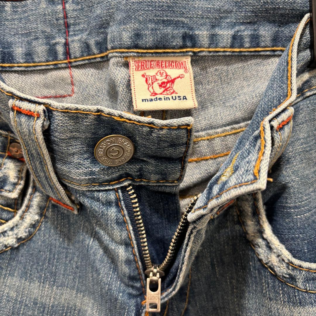 TRUE RELIGION トゥルーレリジョン ダメージフレアデニム