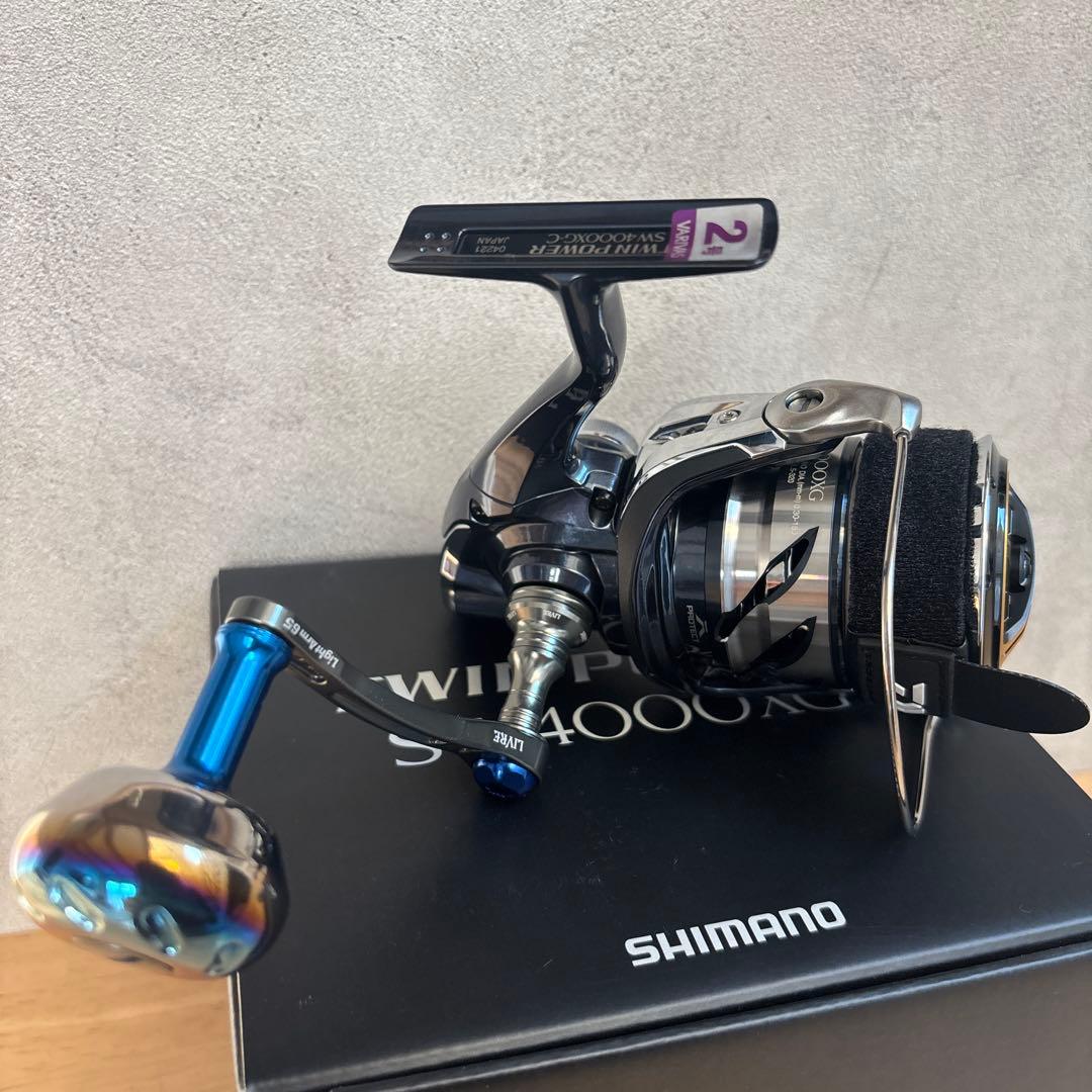21ツインパワーsw 4000xg リブレハンドル付き