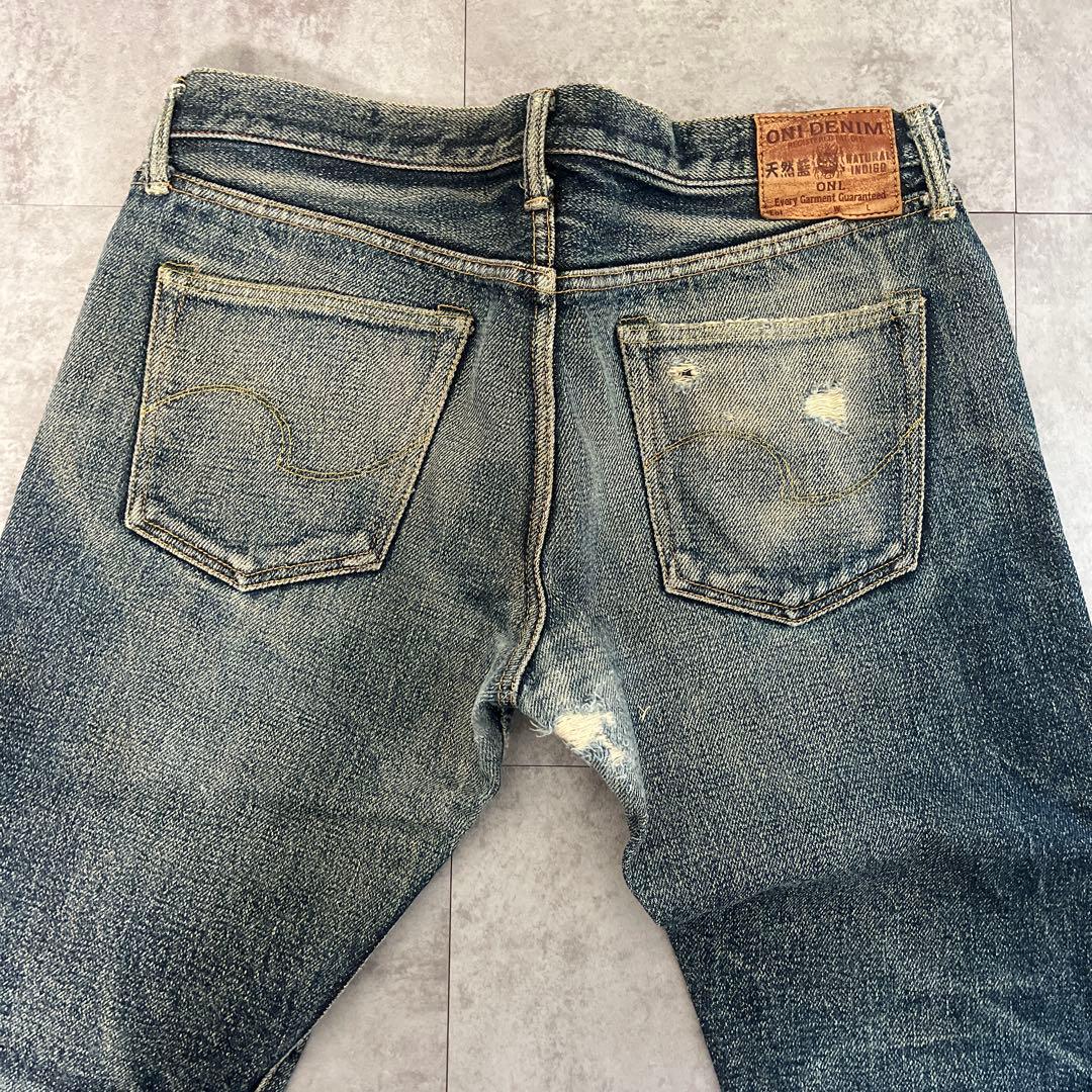 ONI DENIM ストレートデニム Lサイズ　バイカー　ウエスタン　アメカジ