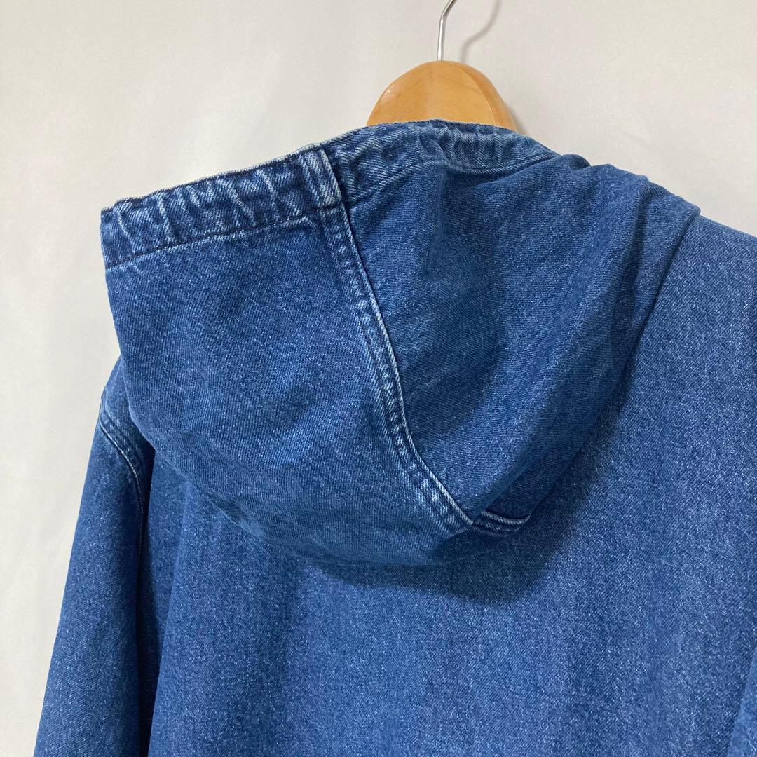 90s セントジョンズベイ デニムジャケット フード XXL 古着 ビンテージ