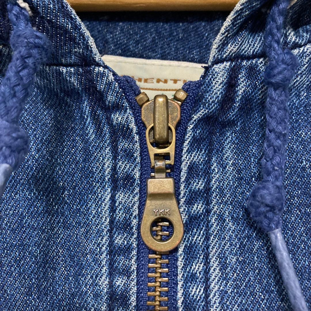 90s セントジョンズベイ デニムジャケット フード XXL 古着 ビンテージ