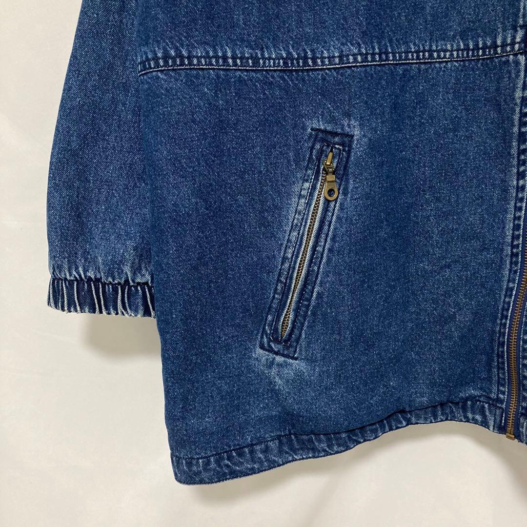 90s セントジョンズベイ デニムジャケット フード XXL 古着 ビンテージ