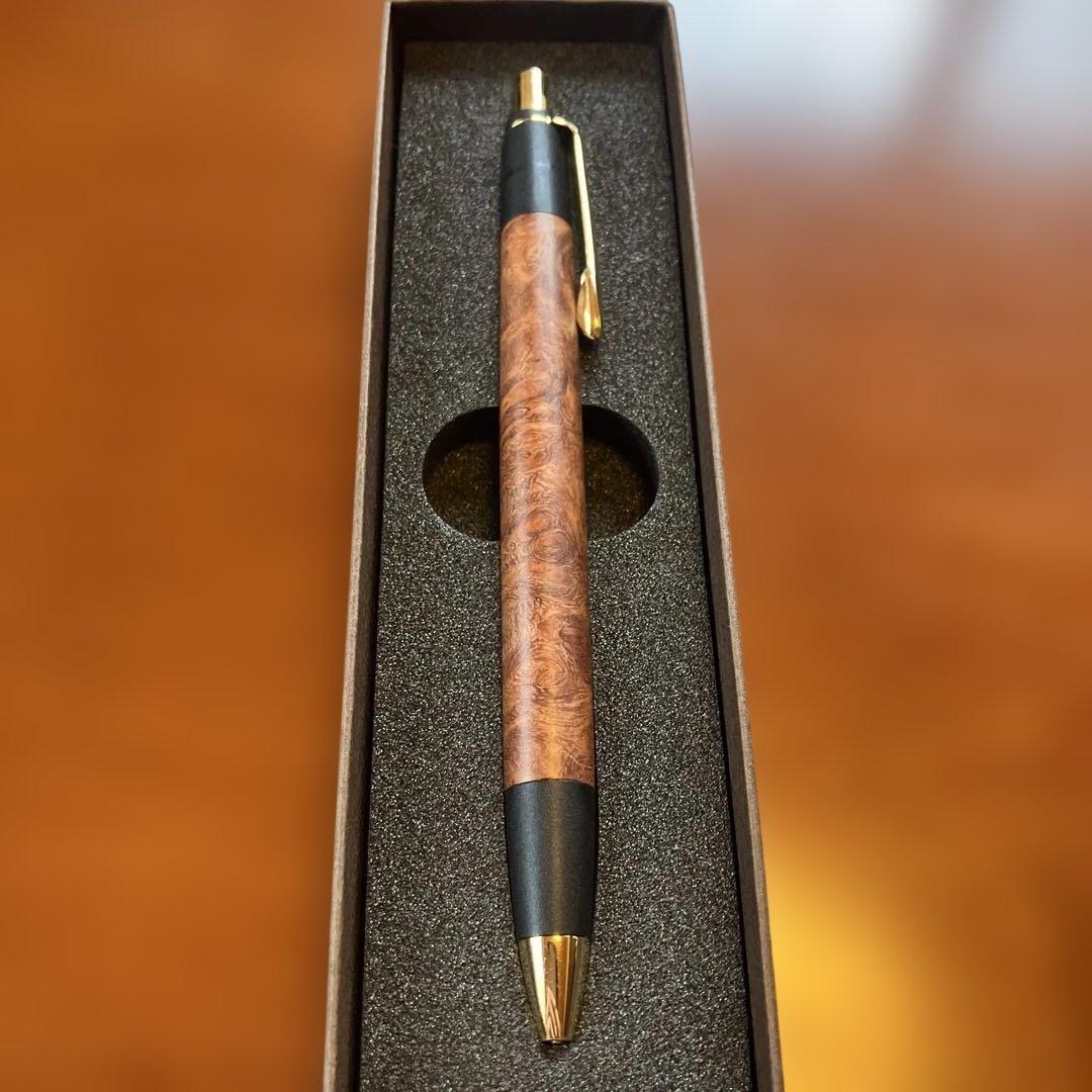 【良杢】ボナンペン　真鍮金具　本花梨瘤　シャープペンシル 0.5