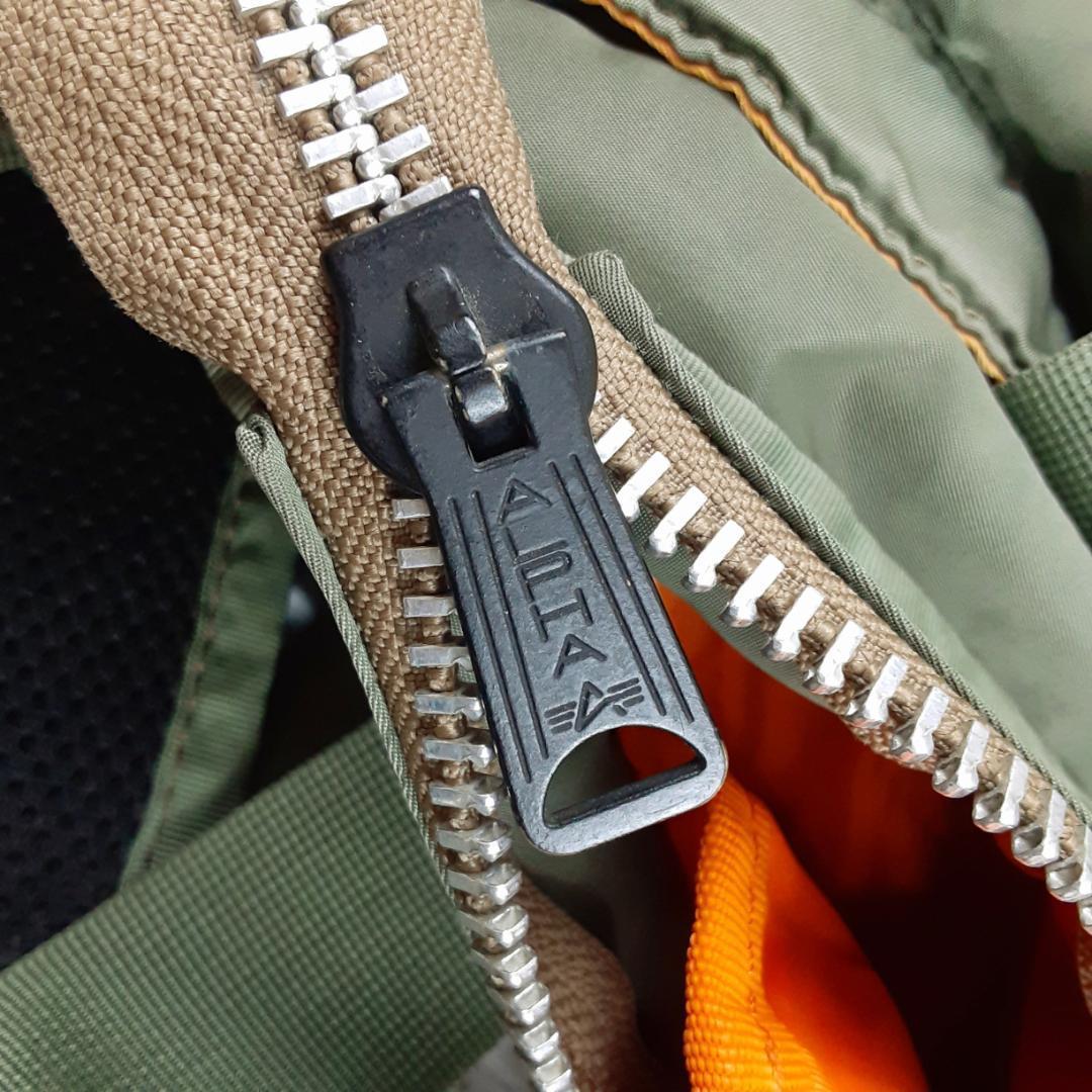 良品◎ALPHA INDUSTRIES 3wayバック カーキ 黄土色