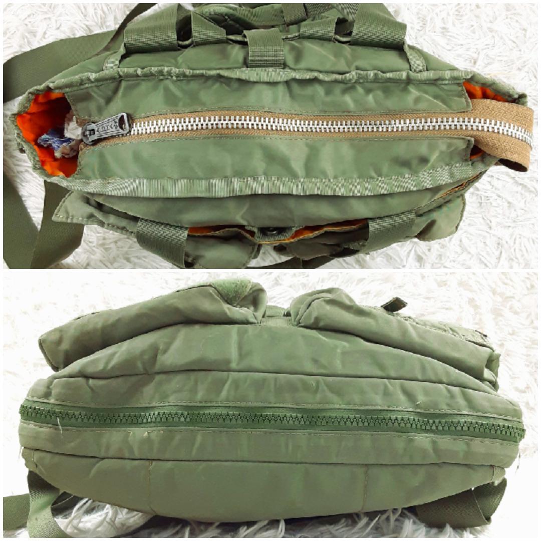 良品◎ALPHA INDUSTRIES 3wayバック カーキ 黄土色