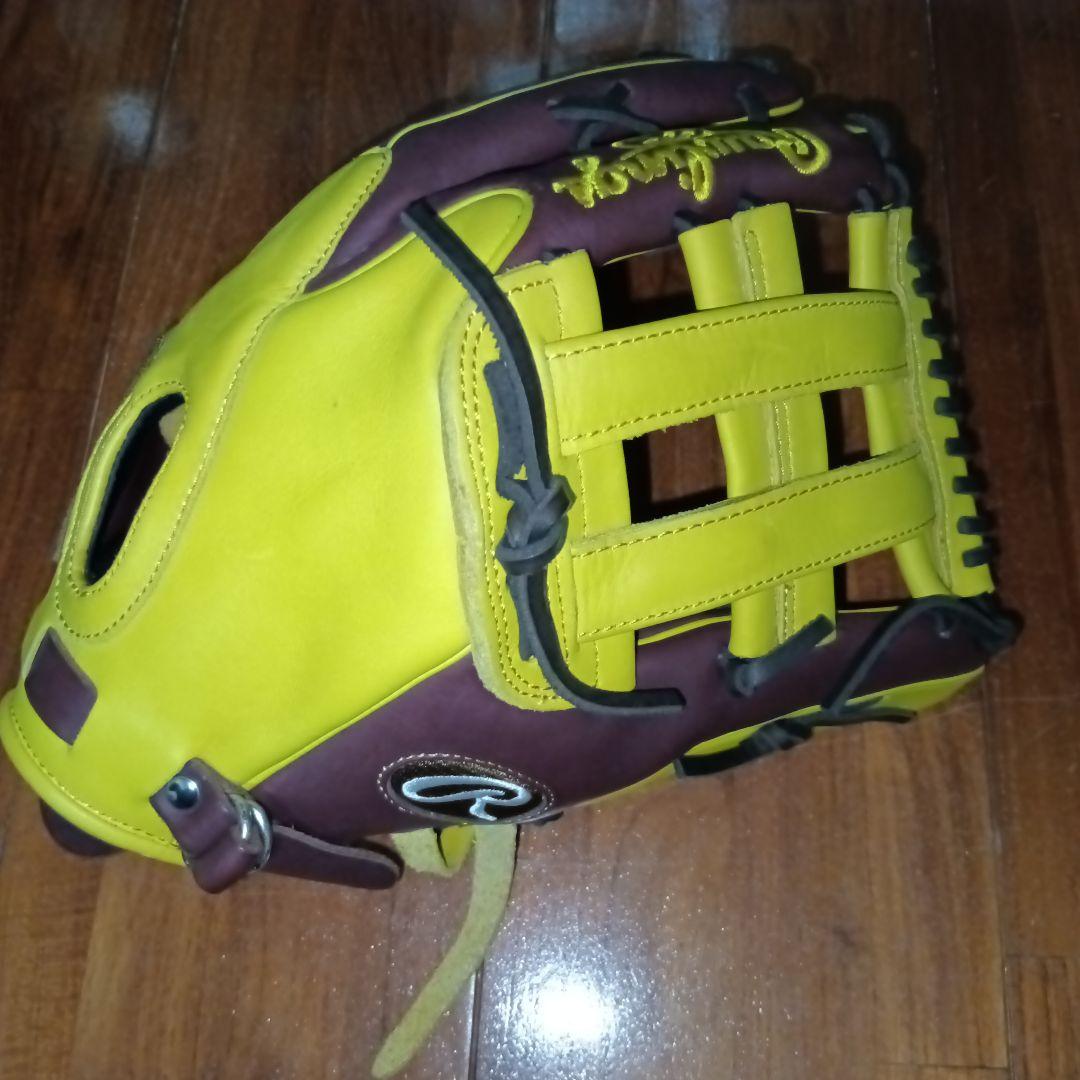 本日限定価格 ローリングス 軟式グラブ 外野手用 HOH MLB 小指2本入れ