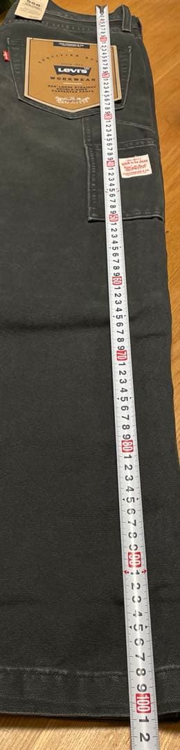 unisex Levi's 568 ルーズストレート ダブルニーブラック　W28