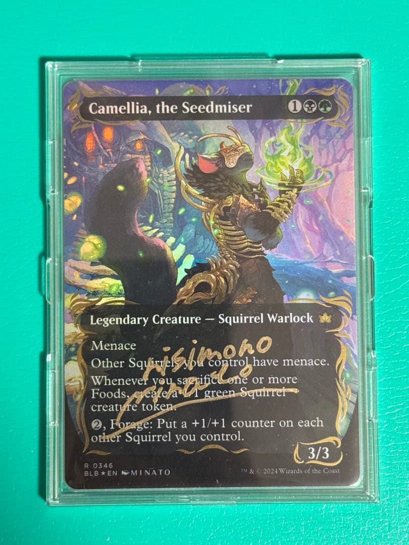 d*f様 MTG　種選奴、カメリア　レイズド・Foil　アーティストプルーフ