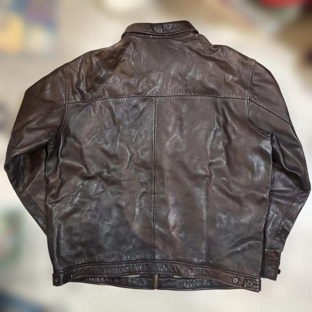 A*e様 ポロバイラルフローレン　レザースウィングトップ　ラムレザー　XL