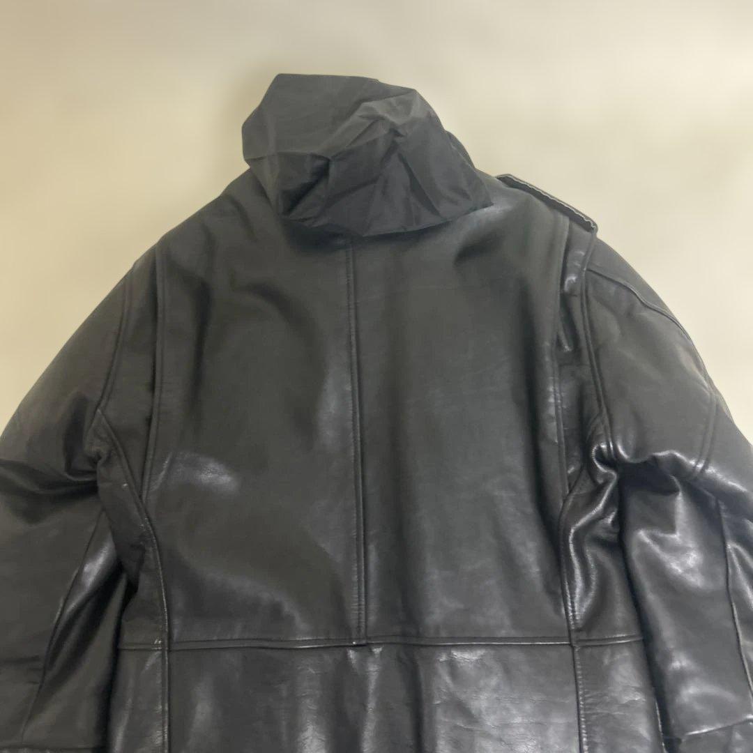 希少美品　40サイズ　Schott レザー M-65 フィールドジャケット 黒