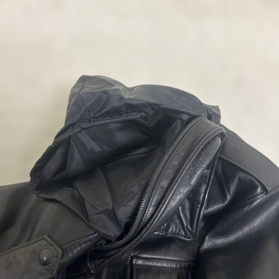 希少美品　40サイズ　Schott レザー M-65 フィールドジャケット 黒