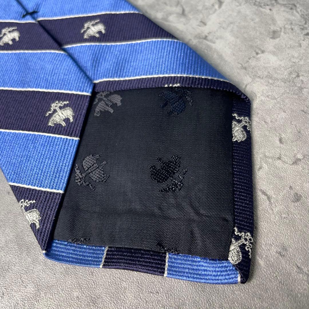 Brooks Brothers ゴールデンフリース レップタイ ネクタイ 水色