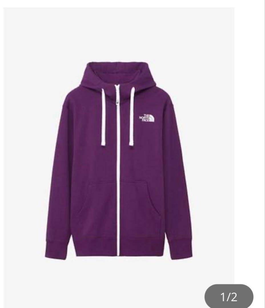 THE NORTH FACE NTW12442 リアビューフルジップフーディ紫