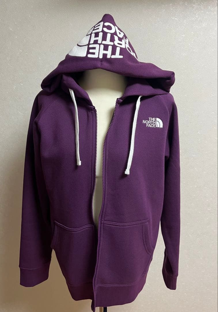 THE NORTH FACE NTW12442 リアビューフルジップフーディ紫