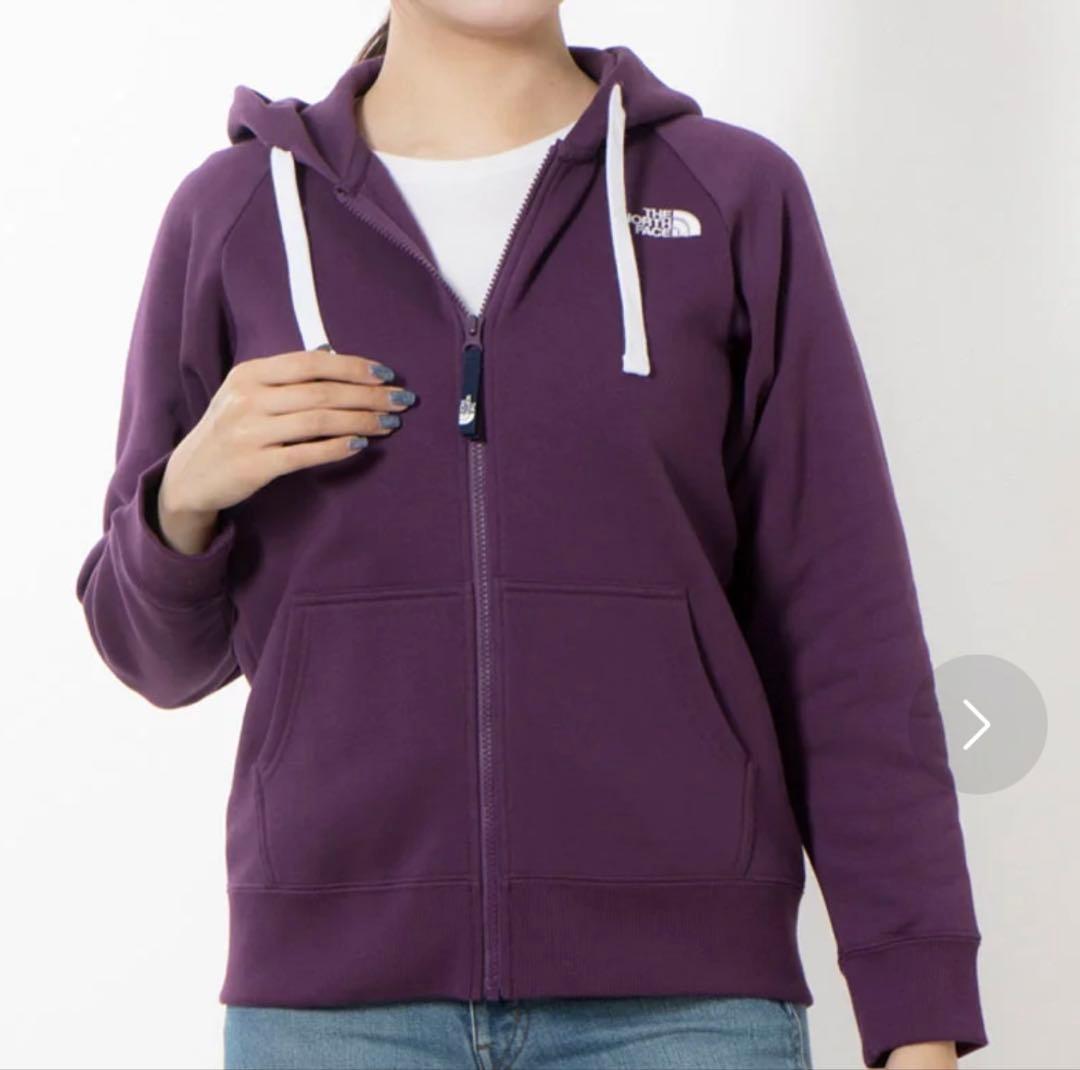THE NORTH FACE NTW12442 リアビューフルジップフーディ紫