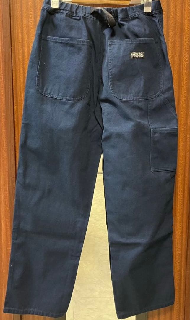 新品グラミチ　キャンプ　キャンバス　og cargo ground navy L