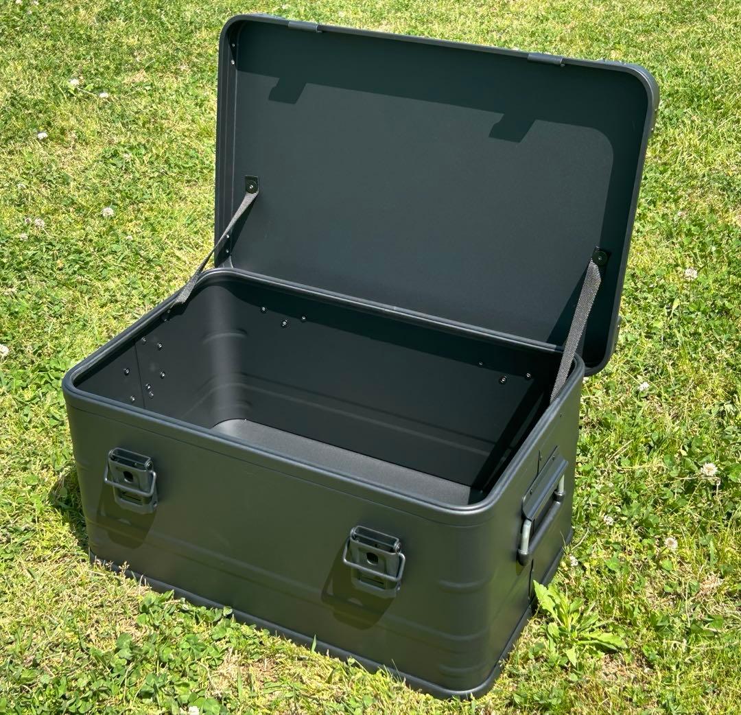 マットブラック スタッキング アルミコンテナボックス 50l コンテナボックス