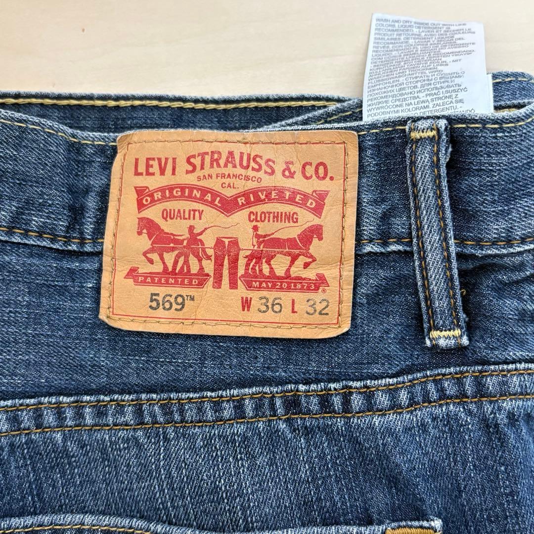 リーバイス LEVI’S 569 w36L32 ダークブルー