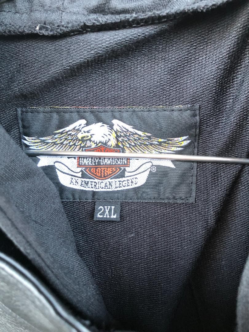 新品 Harley-Davidsonフード付きライダースレザージャケット 2XL