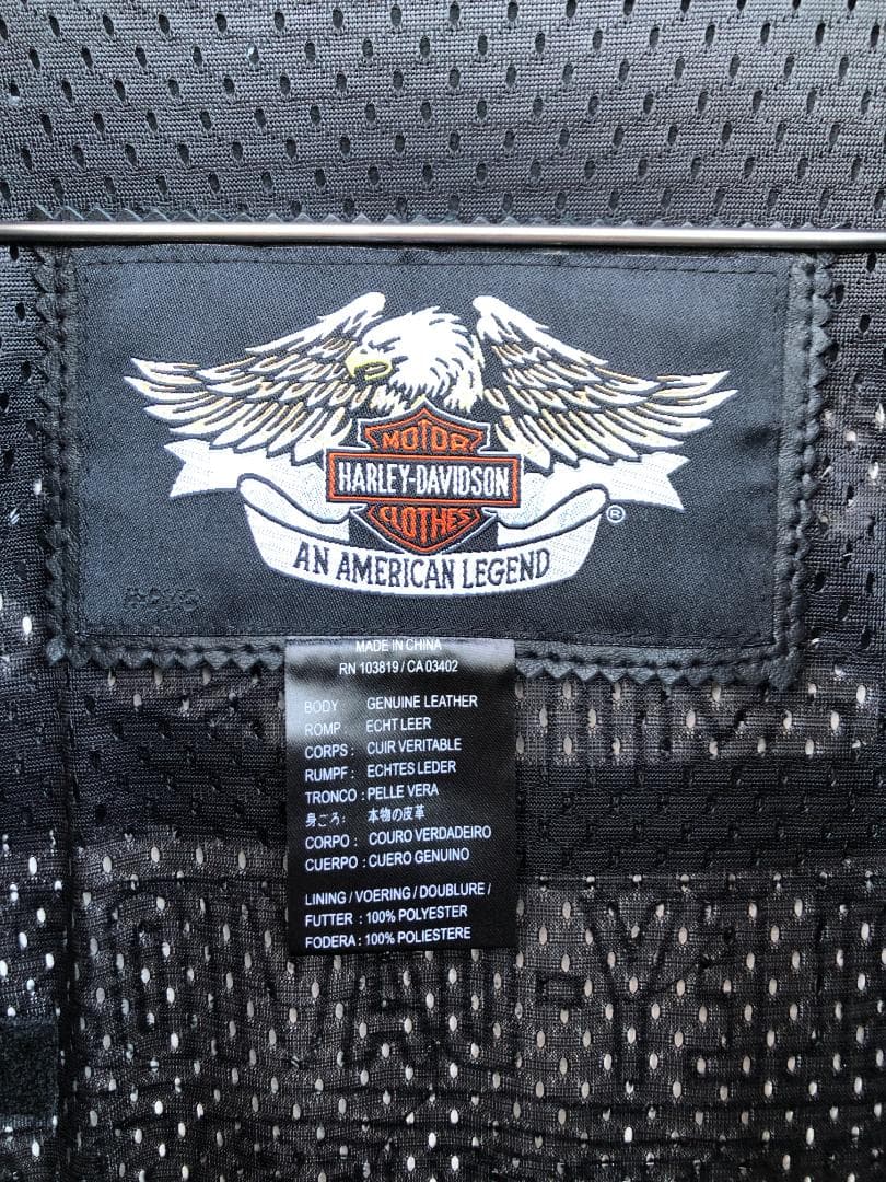 新品 Harley-Davidsonフード付きライダースレザージャケット 2XL