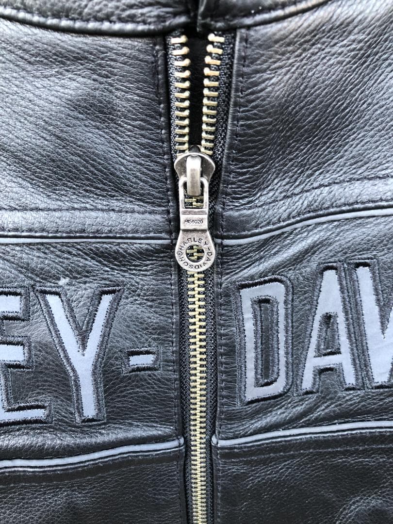 新品 Harley-Davidsonフード付きライダースレザージャケット 2XL