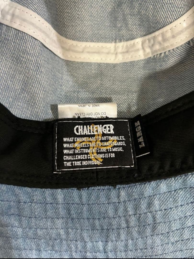 【美品】CHALLENGER チャレンジャー デニムブルー バケットハット L