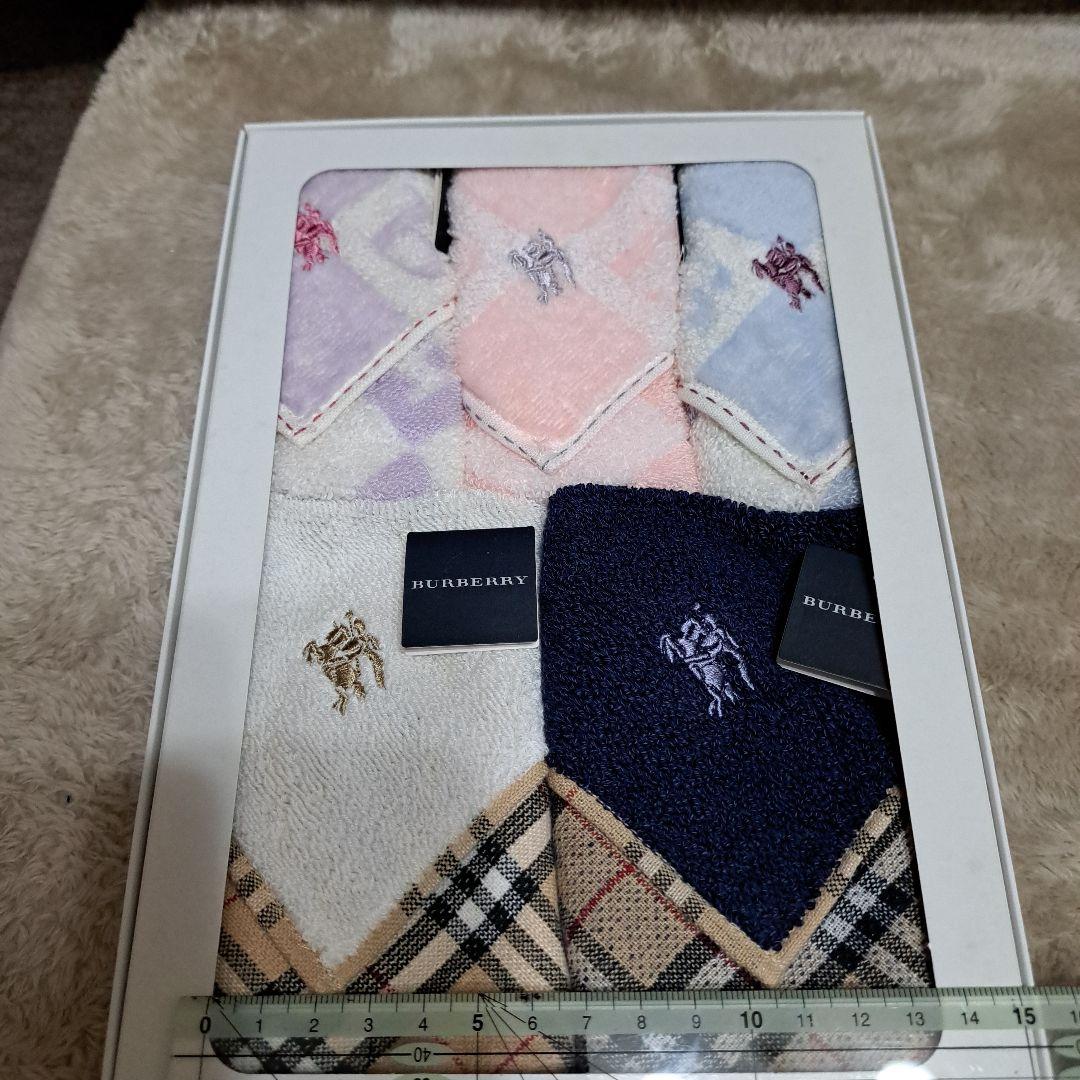 BURBERRY タオルハンカチ 5枚セット