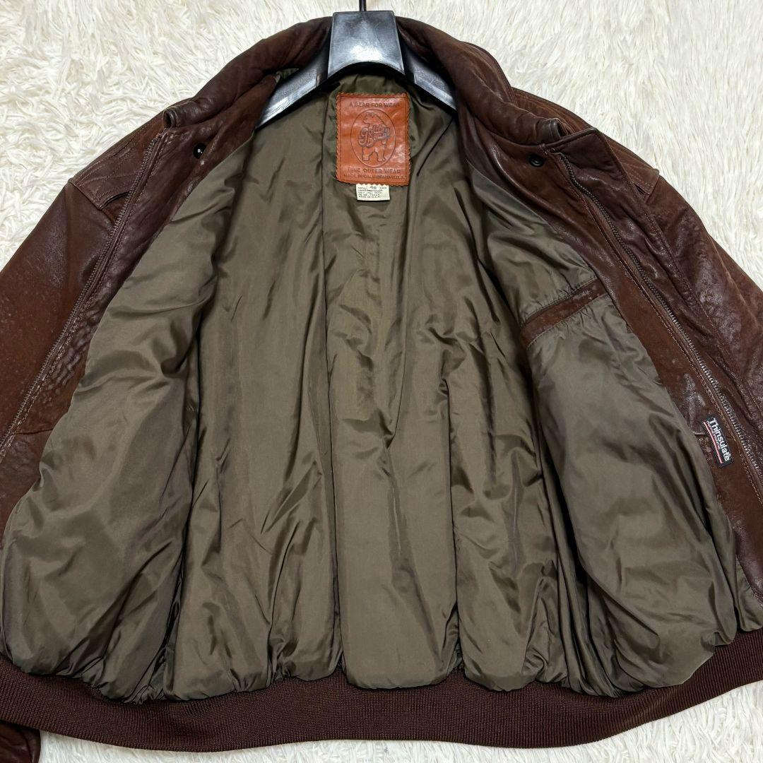 美品✨️Lサイズ ゴールデンベア A2 レザージャケット フライトジャケット