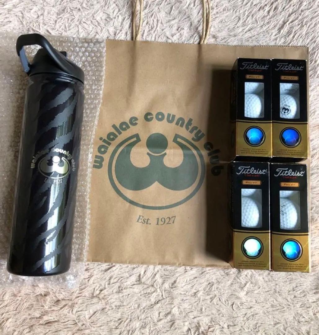 未使用品 Waialae CC PRO V1 12球 & ウォーターボトル