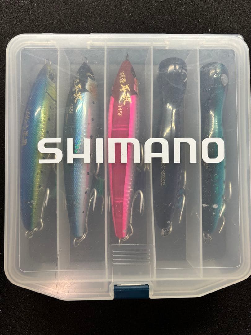 【ブリ/ヒラマサ】トップウォータープラグ5本まとめ売り(ケースおまけ)