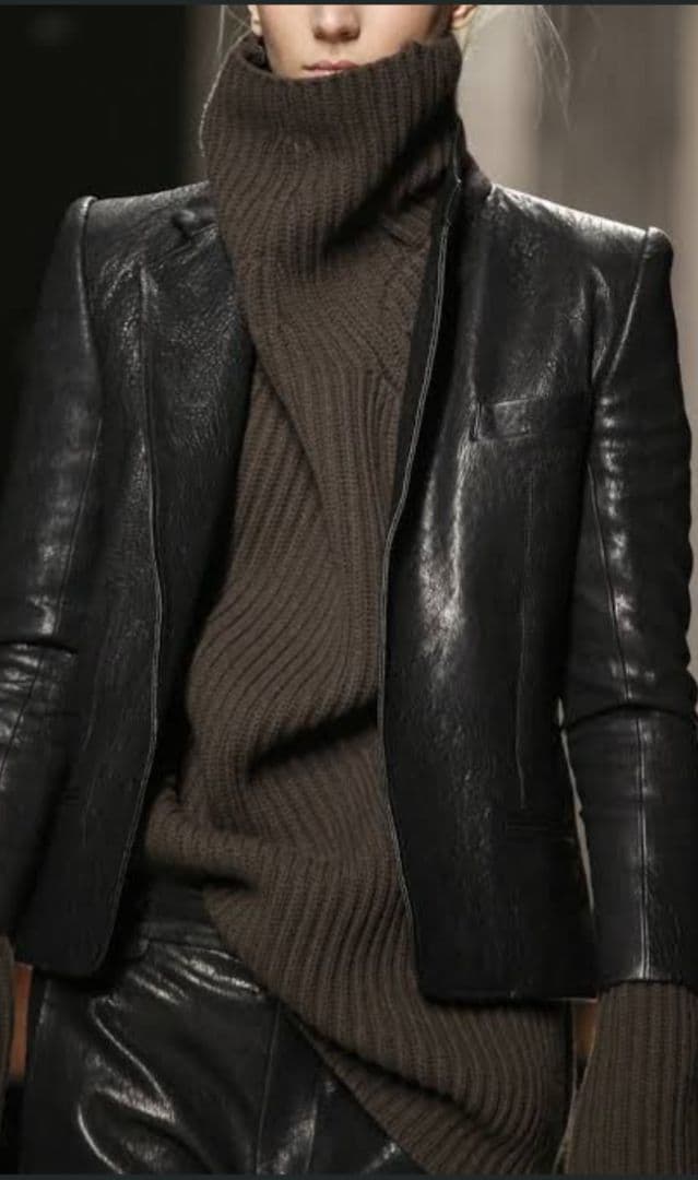 超希少 13AW Haider Ackermann レザーテーラード
